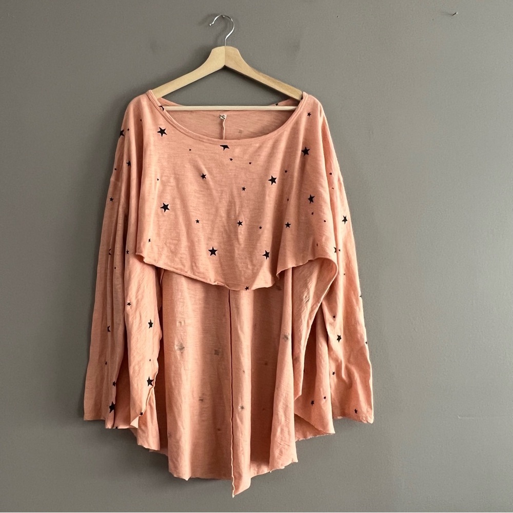 Intimately by Free People Stars Throw & Go High Low Top L Oversized Lounge Sleep